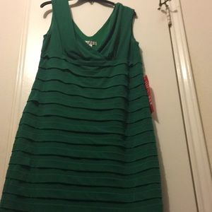 Emerald green dress